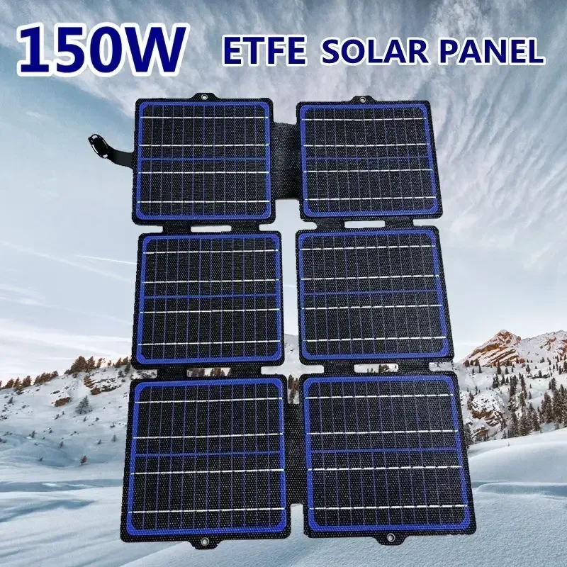 Solar Emergency Charger - 야외 캠핑 하이킹용 접이식 태양 전지