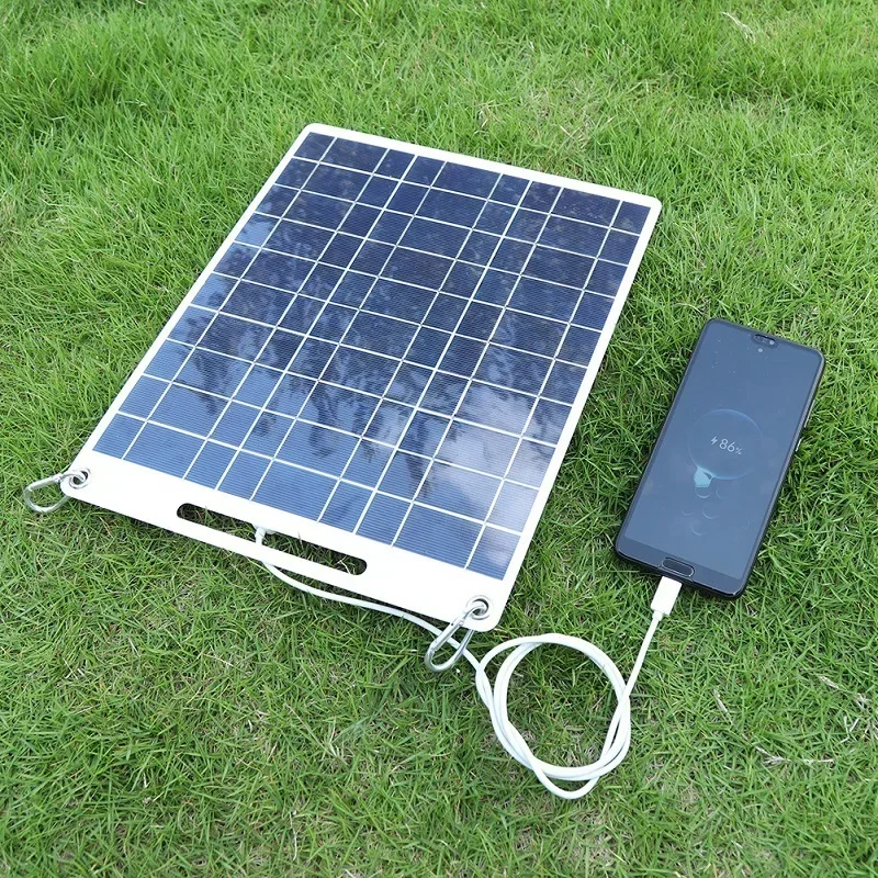 Solar Emergency Charger - 5V 태양 전지 패널 방수 휴대용